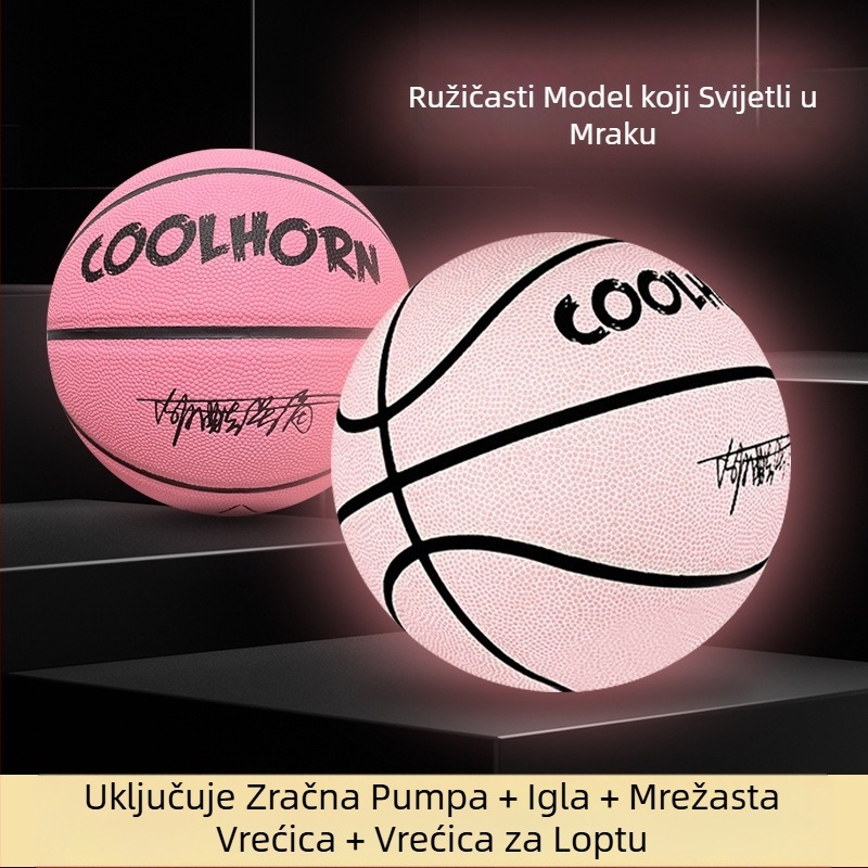 Autentična svjetleća profesionalna br. 5 br. 7 košarkaška lopta za djecu i odrasle, osnovnoškolce, vanjska posebna standardna košarkaška lopta otporna na habanje