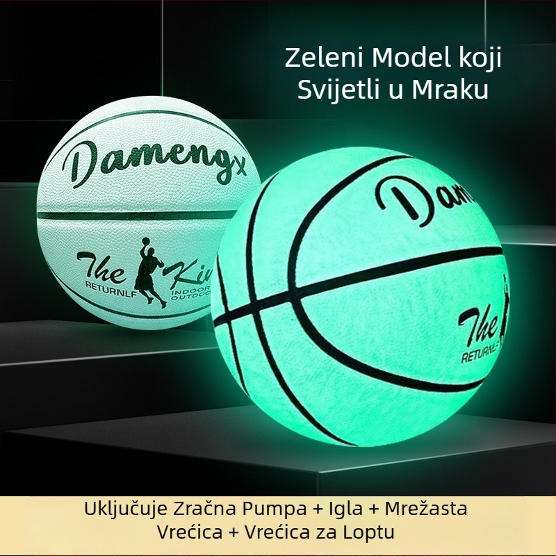 Autentična svjetleća profesionalna br. 5 br. 7 košarkaška lopta za djecu i odrasle, osnovnoškolce, vanjska posebna standardna košarkaška lopta otporna na habanje