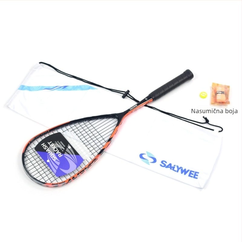 Salywee reket za squash Red Eagle, kompozitni karbonski reket iz jednog dijela, profesionalni reket za trening, europski i američki sportski, ultra lagani 185±5 g