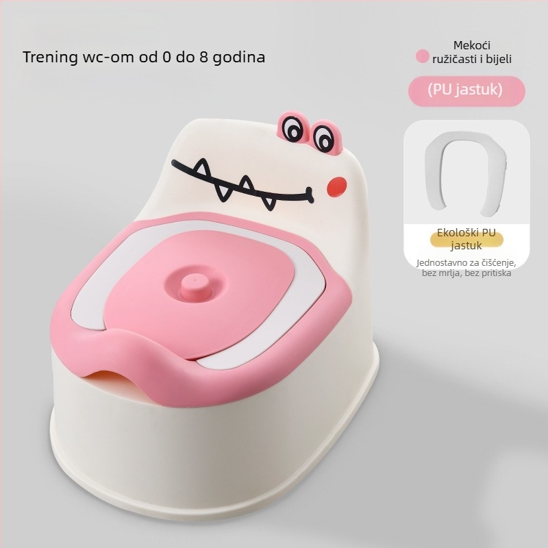 Mali dječji WC s crtanim filmom dinosaura Mali WC Jednostavni dječji WC za bebe Dječji WC Kanta za urin