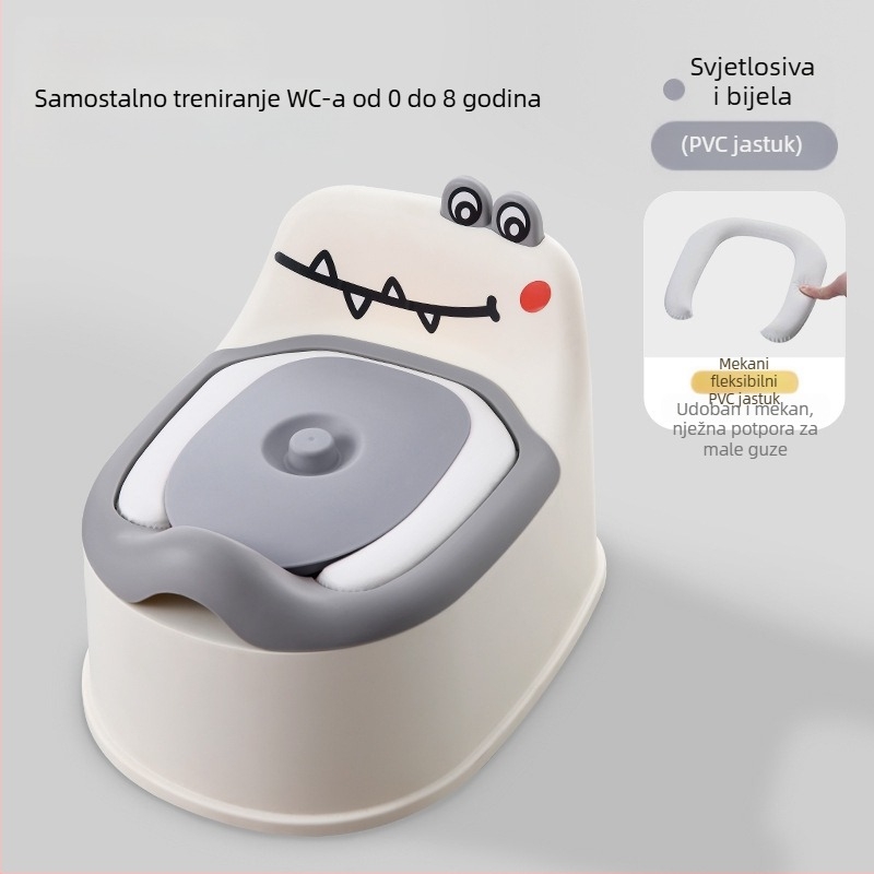 Mali dječji WC s crtanim filmom dinosaura Mali WC Jednostavni dječji WC za bebe Dječji WC Kanta za urin