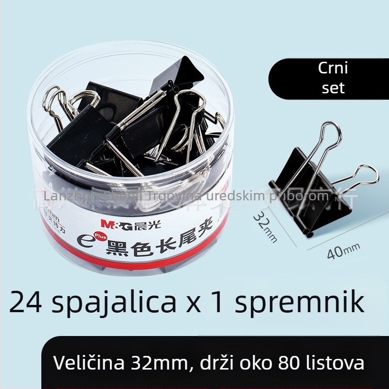 Chenguang tiskanice u boji duga kopča za rep velika spajalica za papir 25 mm mala metalna kopča za pileći rep u obliku lastin repa mala kopča