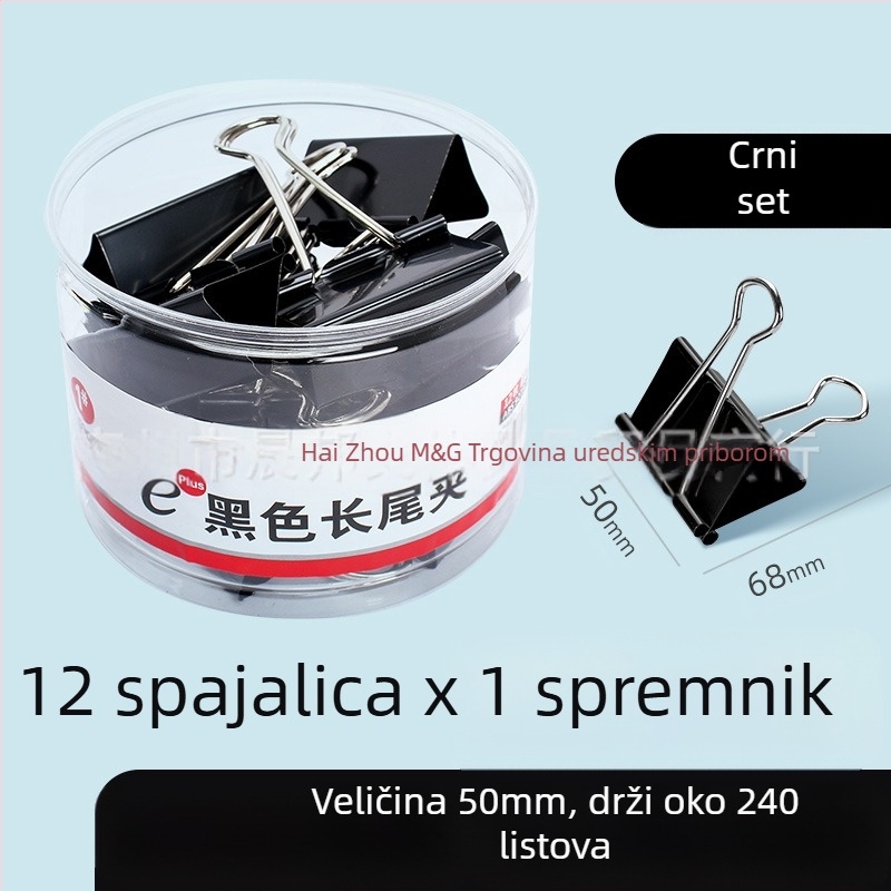 Chenguang tiskanice u boji duga kopča za rep velika spajalica za papir 25 mm mala metalna kopča za pileći rep u obliku lastin repa mala kopča