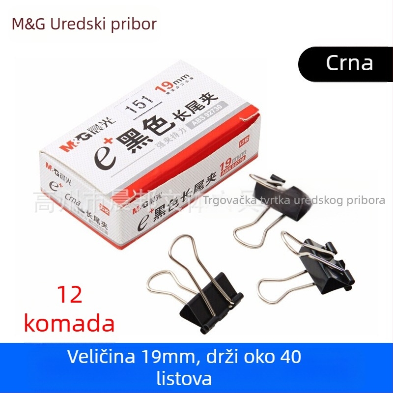 Chenguang tiskanice u boji duga kopča za rep velika spajalica za papir 25 mm mala metalna kopča za pileći rep u obliku lastin repa mala kopča