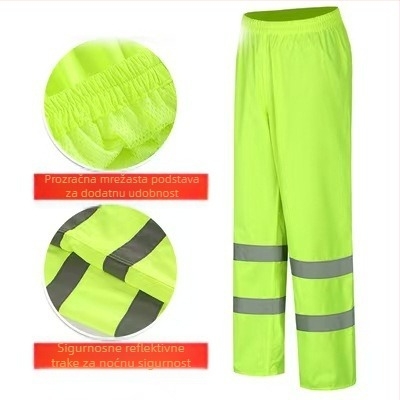 Veleprodaja kišnih hlača, protiv nereda, kišni ogrtač, kišne hlače, odijelo od debele Oxford tkanine, otporne na habanje, reflektirajuće muške jahaće hlače za donji dio tijela, vodootporne