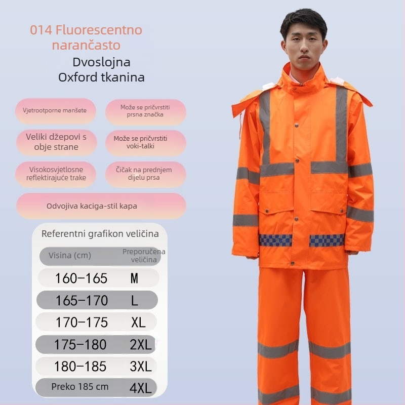 Veleprodaja kišnih hlača, protiv nereda, kišni ogrtač, kišne hlače, odijelo od debele Oxford tkanine, otporne na habanje, reflektirajuće muške jahaće hlače za donji dio tijela, vodootporne