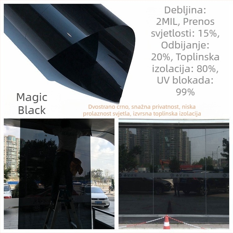 Prekogranična e-trgovina, staklena folija, naljepnica za staklo, folija za toplinsku izolaciju, solarna folija, naljepnica za prozor, uredska naljepnica protiv voajerizma, folija za prozore
