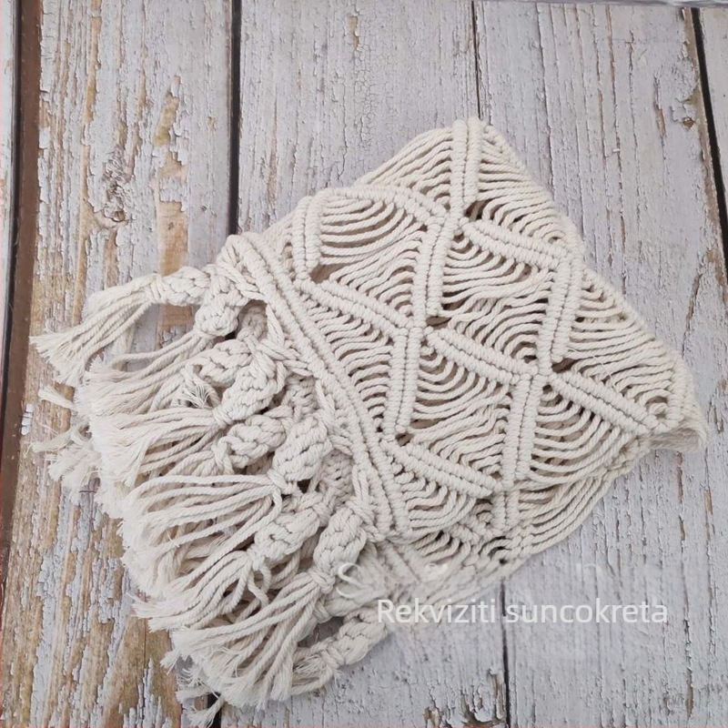 Boemska dekica za novorođenče, foto rekviziti, jastuk za bebe, foto studio, dekica s motivom suncokreta