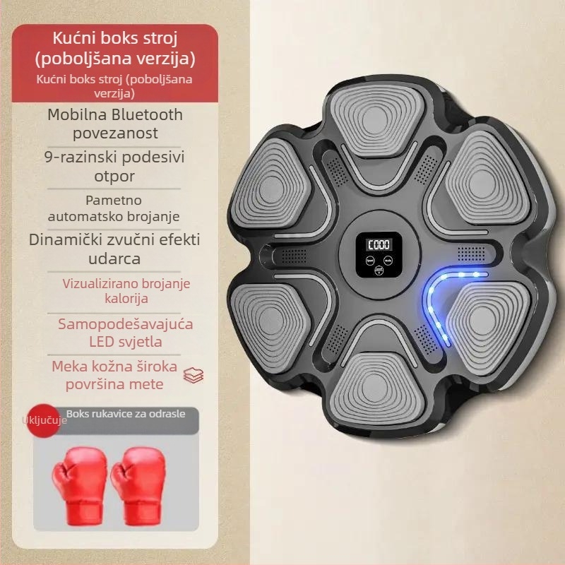 Inteligentni glazbeni boksački stroj za trenere Internet slavljenički reakcijski zid meta boksačka meta kućna igra djeca ritmička meta trening odraslih