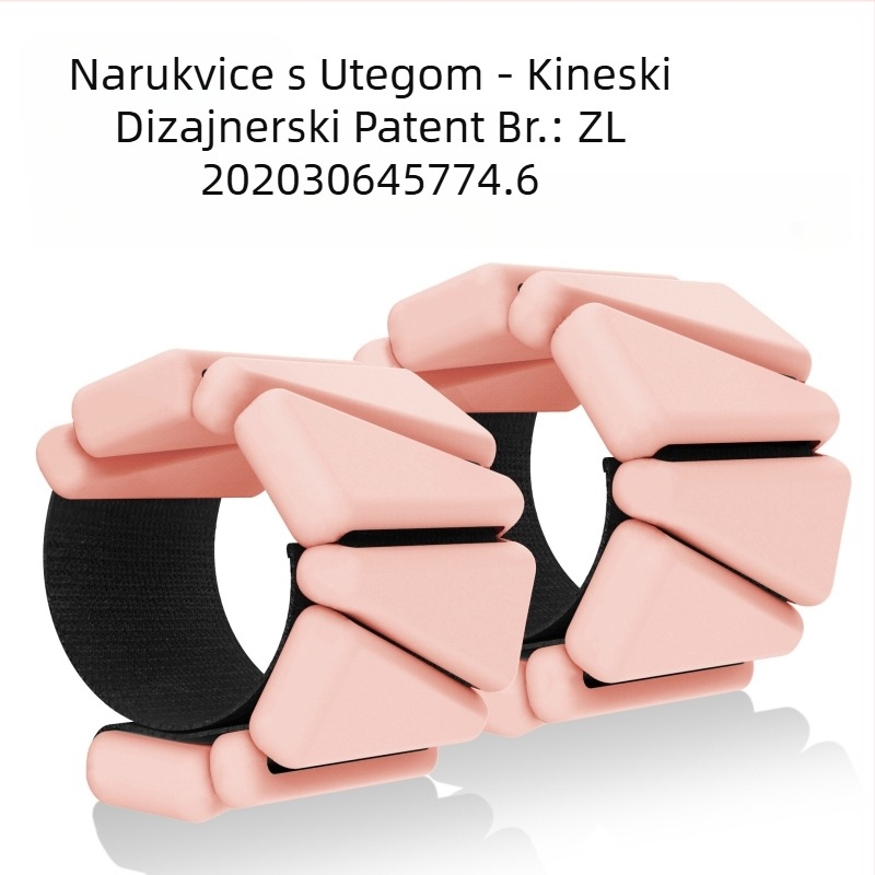 Trokutasta monokromatska narukvica s čičkom, trening snage za ruke, sportska kondicija, snaga ručnog zgloba, podesiva opterećenja, univerzalna veličina