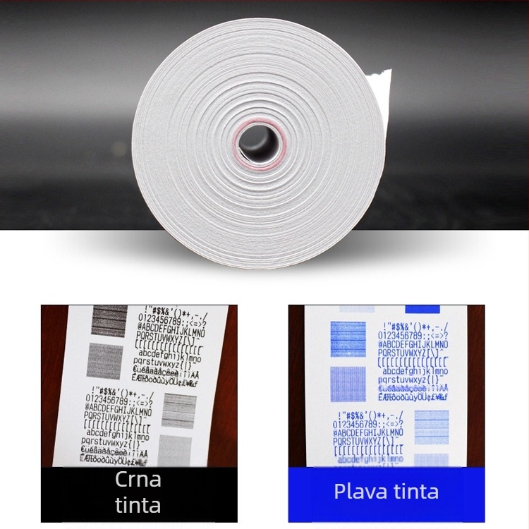 Termalni papir za blagajnu 5730-5740-5750 Račun iz supermarketa 8060 Papir za ispis Kuhinjski red Mala crna tuba Veleprodaja
