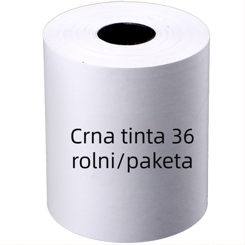 Termalni papir za blagajnu 5730-5740-5750 Račun iz supermarketa 8060 Papir za ispis Kuhinjski red Mala crna tuba Veleprodaja