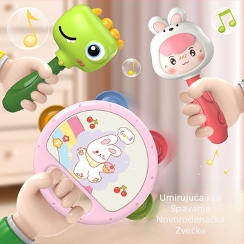 Prekogranični dječji pljesak rukama, tamburin, pijesak, čekić, dječaci i djevojčice, trening koncentracije, intelektualni razvoj, zvečka za mozak, igračke za rano obrazovanje