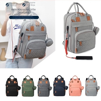 Prekogranična nova višenamjenska torba za mame, prijenosna torba za točno vrijeme, Baoma ruksak velikog kapaciteta, torba za majku i bebu, jastučić za urin