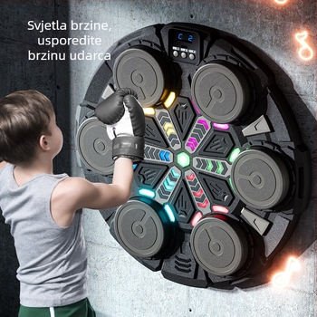 Ritmička glazba za boks, zidna meta, kućni dječji boksački trener, dekompresijska vježba, pametni Bluetooth elektronički boksački stroj