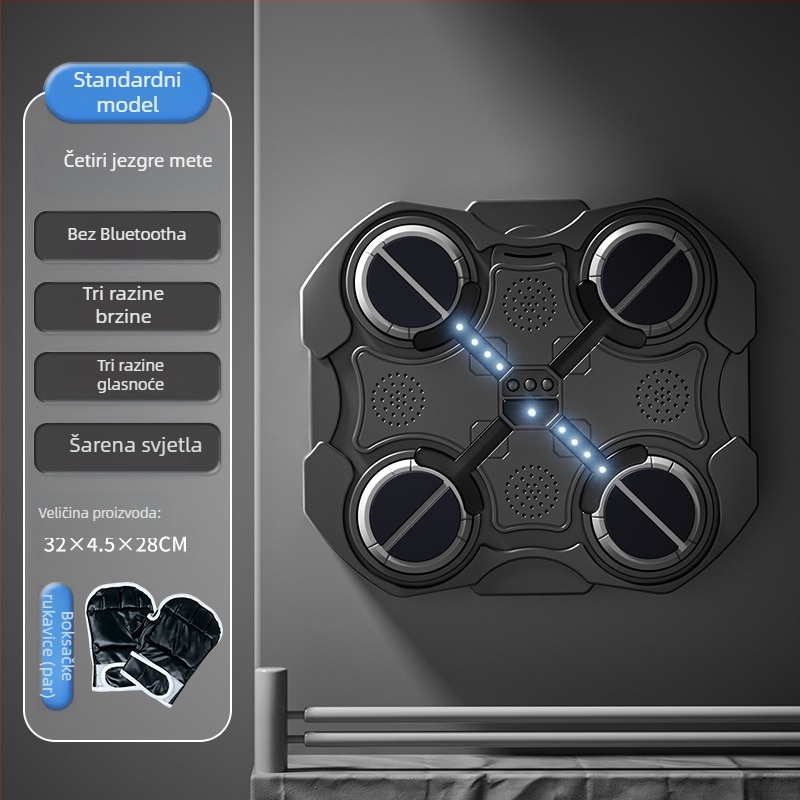 Ritmička glazba za boks, zidna meta, kućni dječji boksački trener, dekompresijska vježba, pametni Bluetooth elektronički boksački stroj