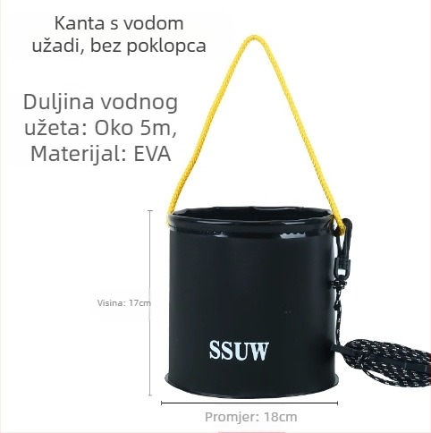 Višenamjenska ribarska kanta Plus Eva sklopiva ribarska kanta Veleprodaja ribarske opreme