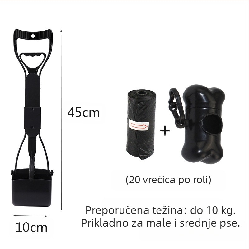 Spot veleprodaja vreća za smeće za kućne ljubimce za hvatanje pasa za WC torbu za pohranu set srednjih i velikih pasa s dugom ručkom i kopčom za stolicu