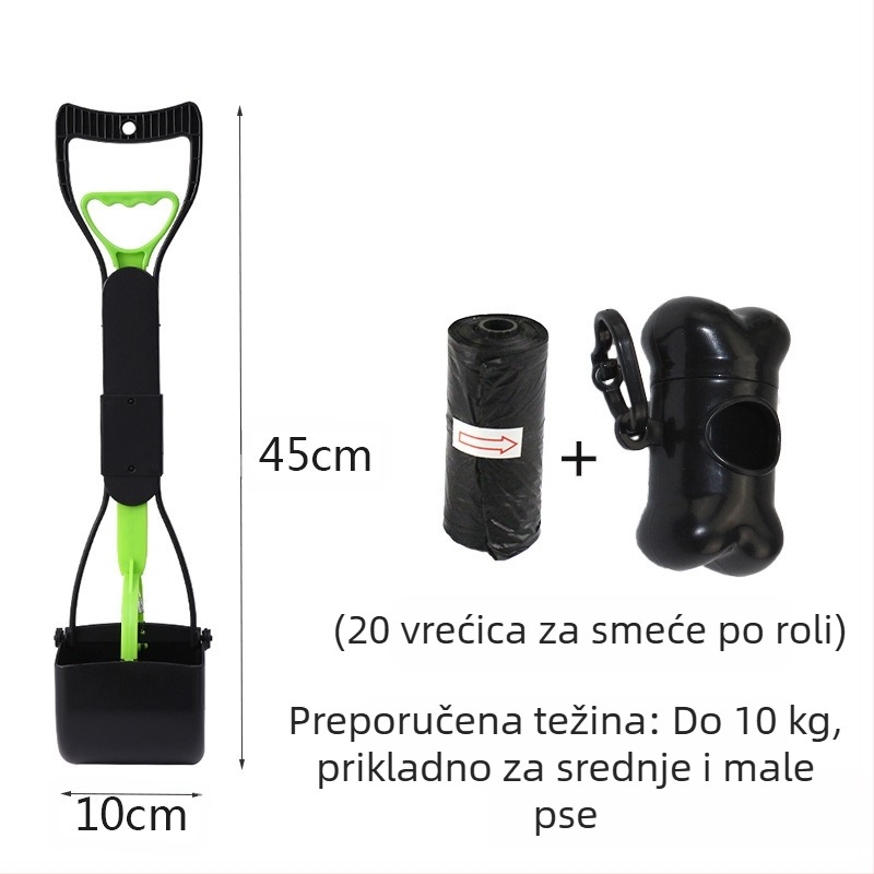 Spot veleprodaja vreća za smeće za kućne ljubimce za hvatanje pasa za WC torbu za pohranu set srednjih i velikih pasa s dugom ručkom i kopčom za stolicu