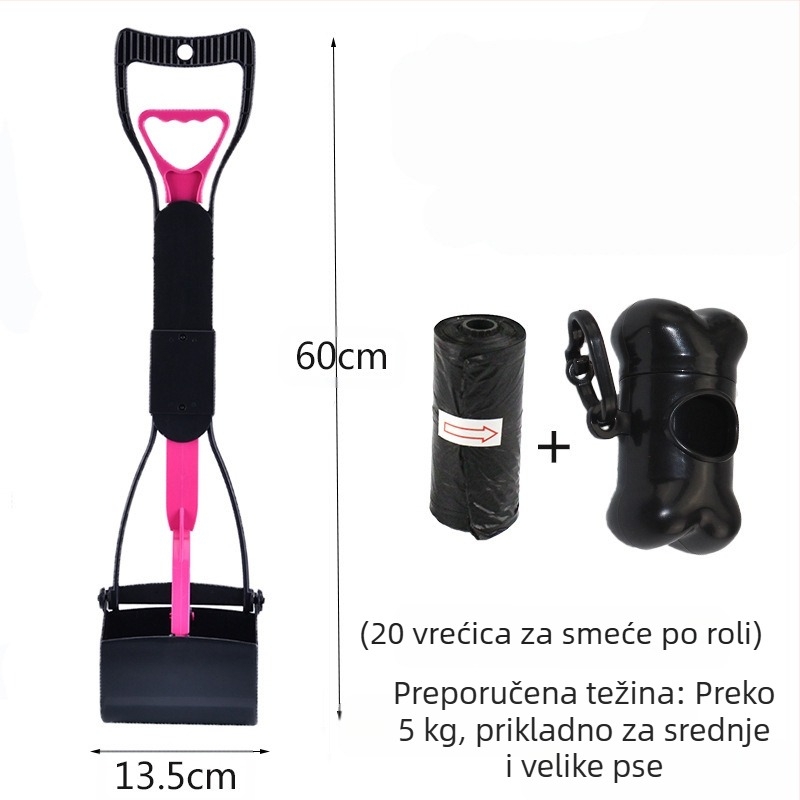 Spot veleprodaja vreća za smeće za kućne ljubimce za hvatanje pasa za WC torbu za pohranu set srednjih i velikih pasa s dugom ručkom i kopčom za stolicu