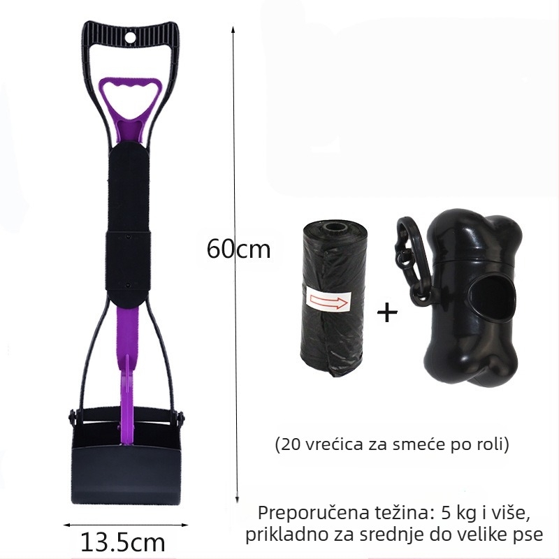 Spot veleprodaja vreća za smeće za kućne ljubimce za hvatanje pasa za WC torbu za pohranu set srednjih i velikih pasa s dugom ručkom i kopčom za stolicu
