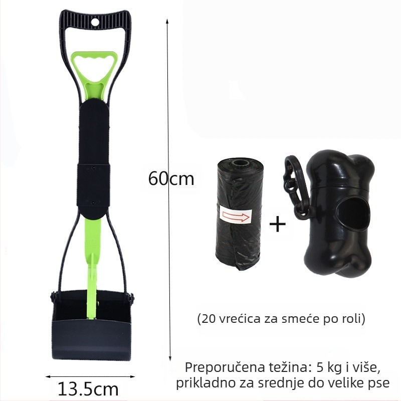 Spot veleprodaja vreća za smeće za kućne ljubimce za hvatanje pasa za WC torbu za pohranu set srednjih i velikih pasa s dugom ručkom i kopčom za stolicu