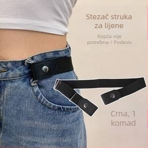 Vrhunski remen za traperice za žene, alat za zatezanje struka, zatezanje struka, bešavni jednostavni elastični remen