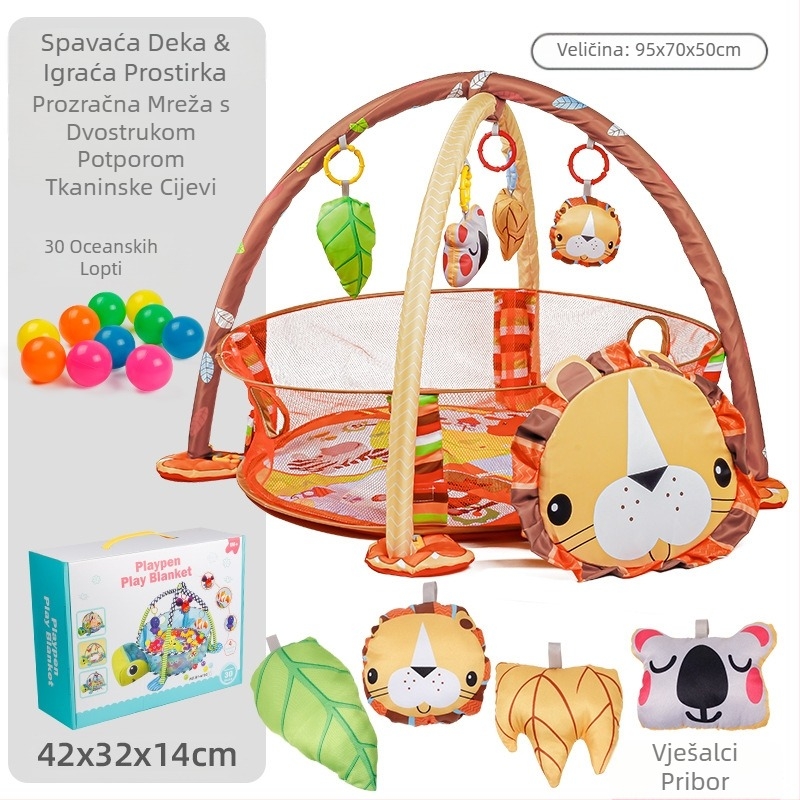 Prekogranična dječja ograda za igru, fitness stalak, prosvjetljenje novorođenčadi, rano obrazovanje, oceanska prostirka za puzanje, lopta, bazen, igračka, poklon