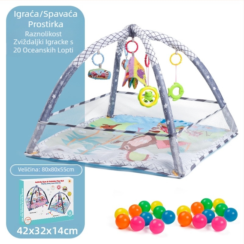 Prekogranična dječja ograda za igru, fitness stalak, prosvjetljenje novorođenčadi, rano obrazovanje, oceanska prostirka za puzanje, lopta, bazen, igračka, poklon