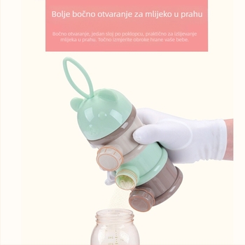 Kutija za mlijeko u prahu za bebe, prijenosna, dodatak prehrani, pakiranje za bebe, mala kutija za rižin prah, zatvorena posuda za skladištenje mlijeka u prahu