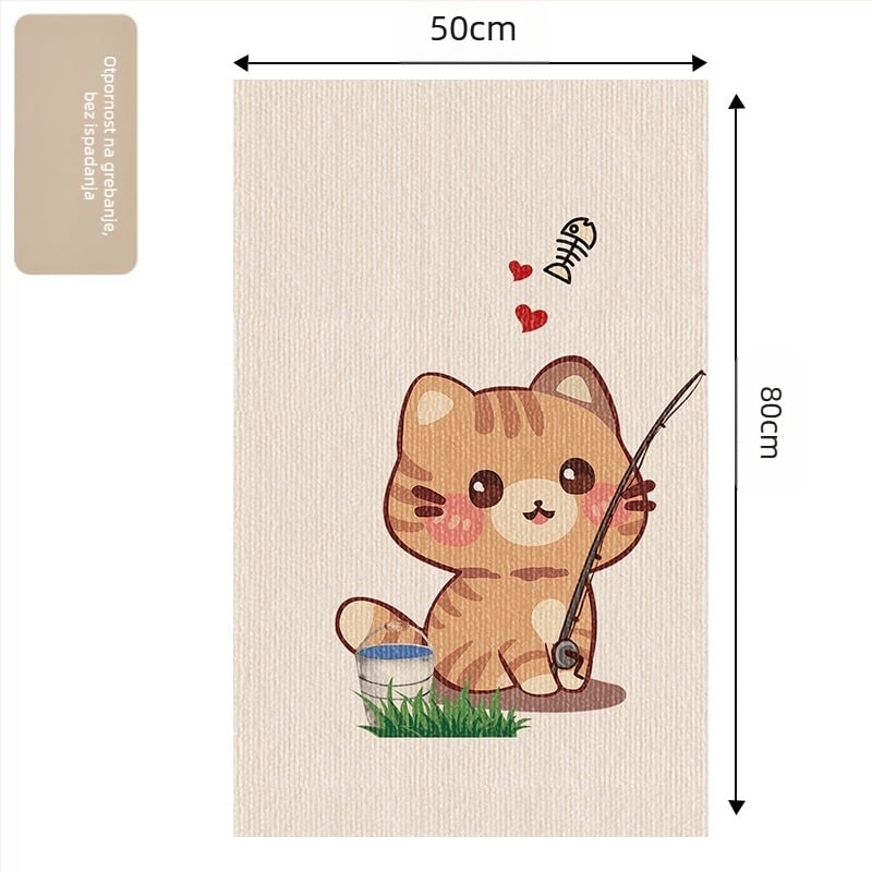 Daifa Prostirka za penjanje za mačke, zidna naljepnica, samoljepljiva, zidna prostirka za penjanje za mačke, daska za grebanje za mačke, igračka za kućne ljubimce