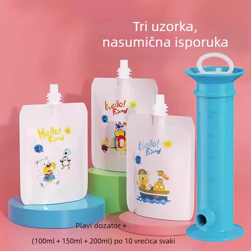 Jednostavni punjač dječje hrane u obliku štrcaljke, razdjelnik vrećica za voćni pire za bebe, uređaj za dijeljenje dječje hrane