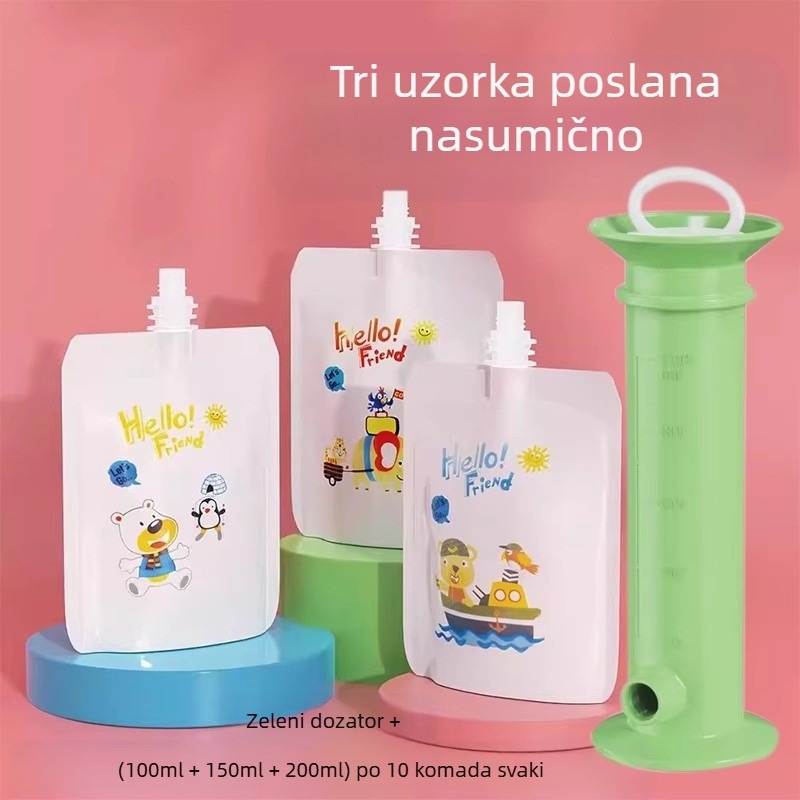 Jednostavni punjač dječje hrane u obliku štrcaljke, razdjelnik vrećica za voćni pire za bebe, uređaj za dijeljenje dječje hrane