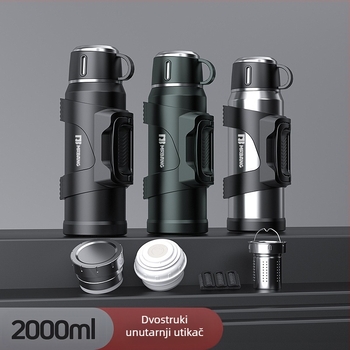 Termos lonac 316 Vanjski termos velikog kapaciteta Prijenosni termos lonac za automobil s filterom za čaj Termos lonac za čaj