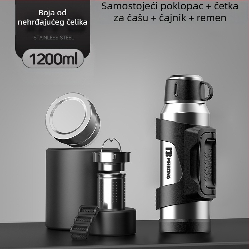 Termos lonac 316 Vanjski termos velikog kapaciteta Prijenosni termos lonac za automobil s filterom za čaj Termos lonac za čaj