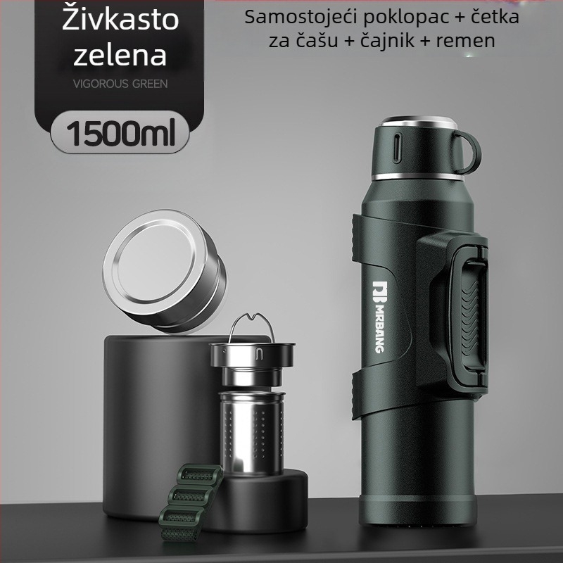 Termos lonac 316 Vanjski termos velikog kapaciteta Prijenosni termos lonac za automobil s filterom za čaj Termos lonac za čaj