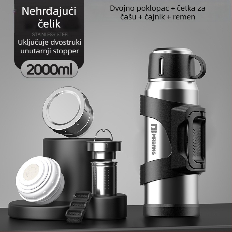 Termos lonac 316 Vanjski termos velikog kapaciteta Prijenosni termos lonac za automobil s filterom za čaj Termos lonac za čaj