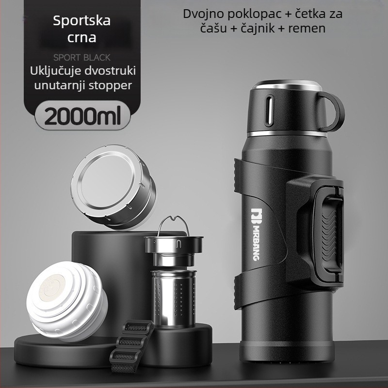 Termos lonac 316 Vanjski termos velikog kapaciteta Prijenosni termos lonac za automobil s filterom za čaj Termos lonac za čaj