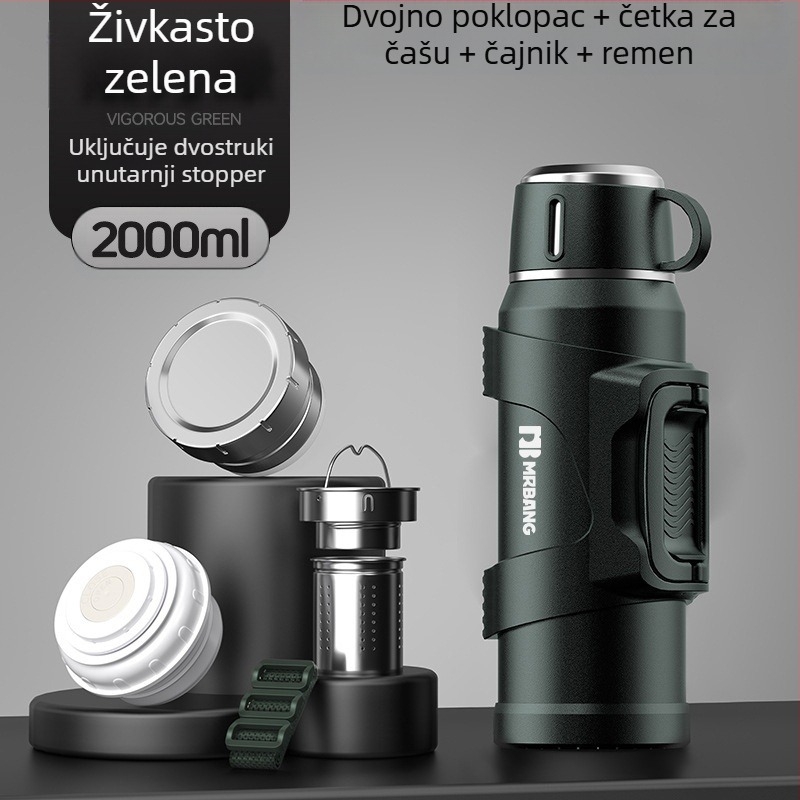 Termos lonac 316 Vanjski termos velikog kapaciteta Prijenosni termos lonac za automobil s filterom za čaj Termos lonac za čaj