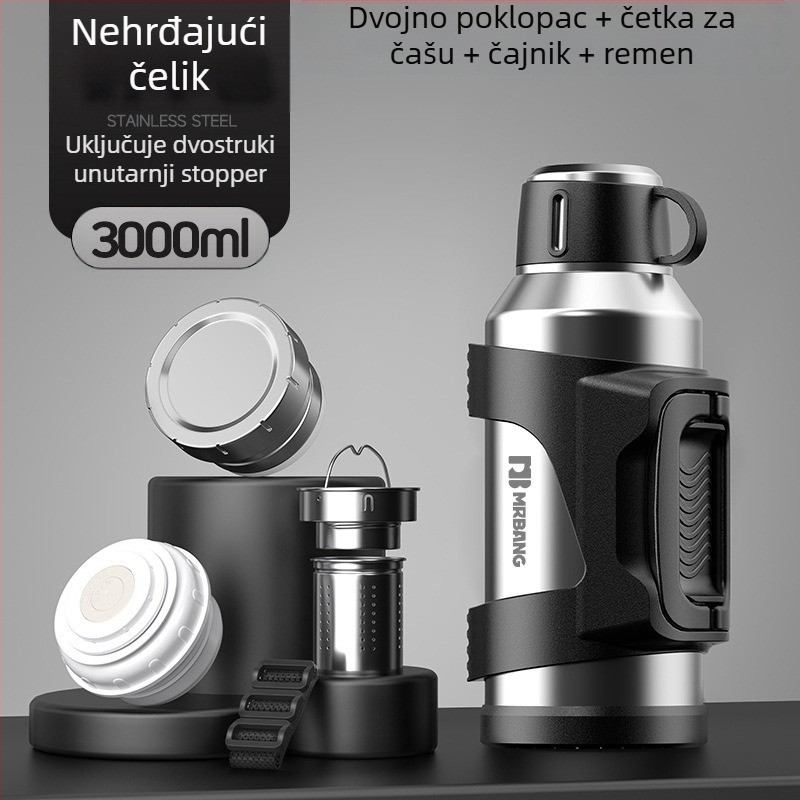 Termos lonac 316 Vanjski termos velikog kapaciteta Prijenosni termos lonac za automobil s filterom za čaj Termos lonac za čaj