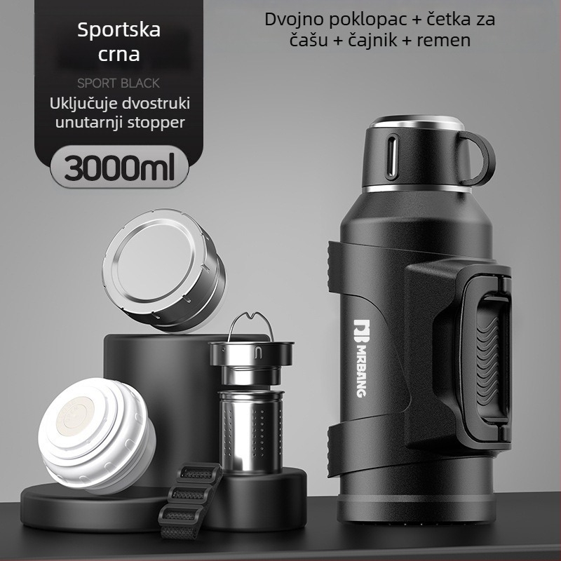 Termos lonac 316 Vanjski termos velikog kapaciteta Prijenosni termos lonac za automobil s filterom za čaj Termos lonac za čaj