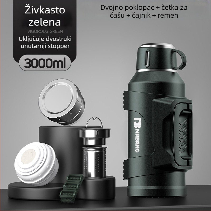 Termos lonac 316 Vanjski termos velikog kapaciteta Prijenosni termos lonac za automobil s filterom za čaj Termos lonac za čaj