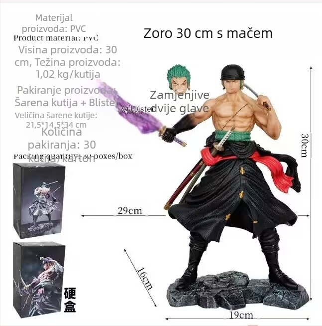 Animacija Pirat/Morski kralj Cijenjenje Kimono Solon i Zemlja Solona Ukrasi Ručno izrađeni Model Veleprodaja