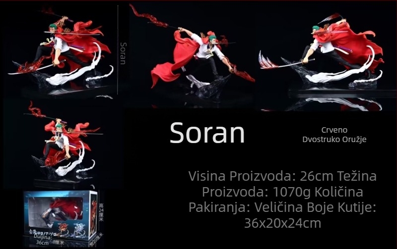 Animacija Pirat/Morski kralj Cijenjenje Kimono Solon i Zemlja Solona Ukrasi Ručno izrađeni Model Veleprodaja