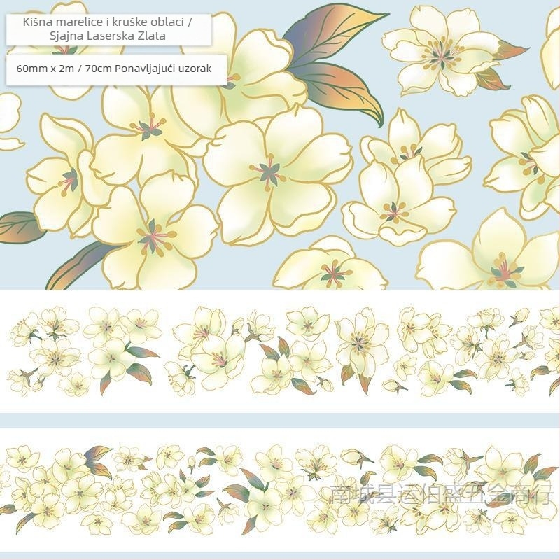 Flush konoplja naljepnica traka antikni ljubimac prekrasan plavi cvijet biljka niša ruka kolaž kontrast materijal ruka račun