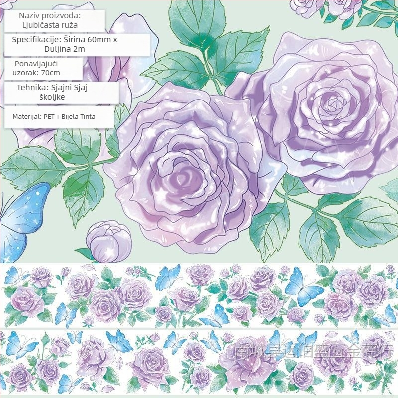 Flush konoplja naljepnica traka antikni ljubimac prekrasan plavi cvijet biljka niša ruka kolaž kontrast materijal ruka račun