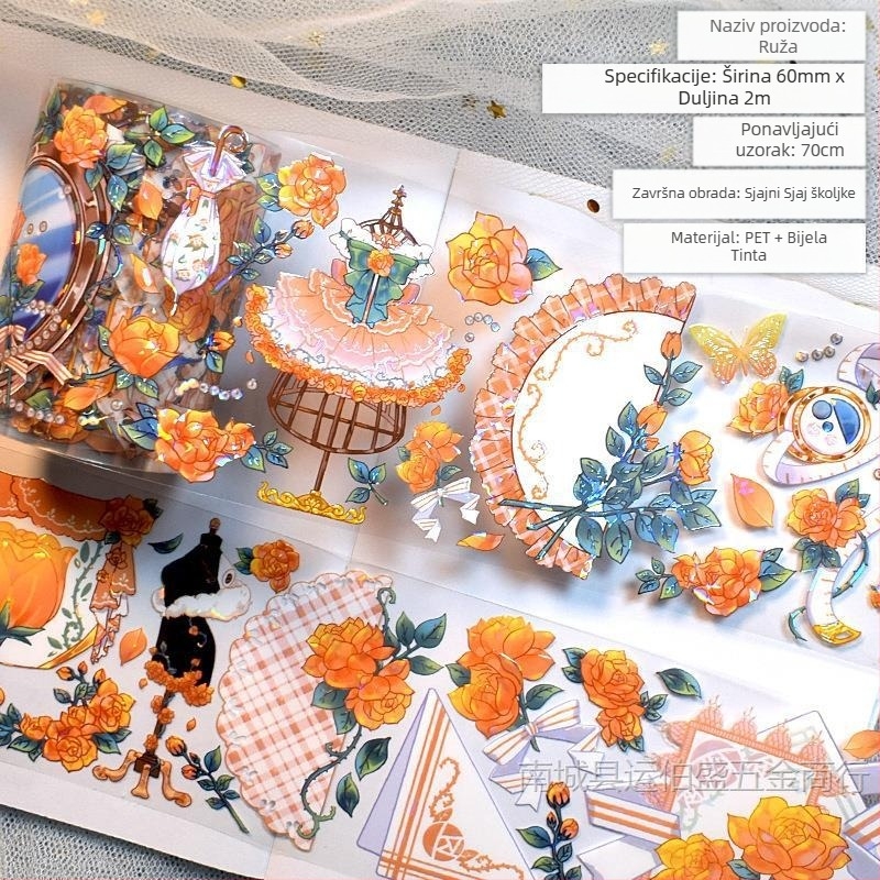 Flush konoplja naljepnica traka antikni ljubimac prekrasan plavi cvijet biljka niša ruka kolaž kontrast materijal ruka račun