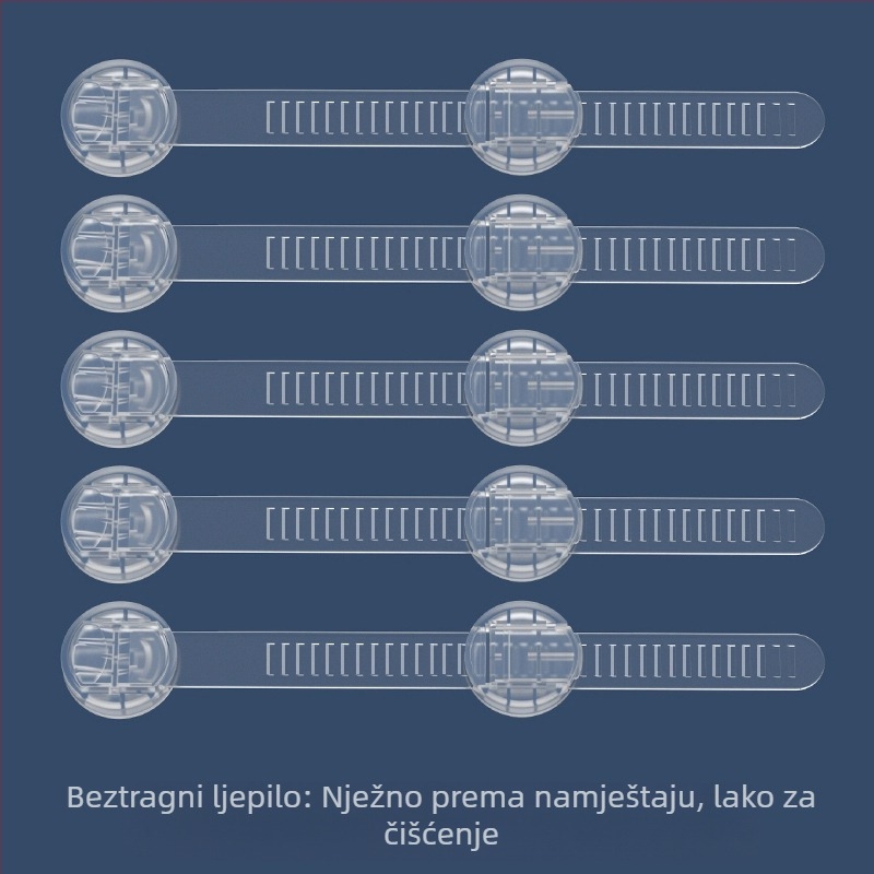 Brava za ladicu, dječja brava, kopča za bravu hladnjaka, pričvršćivanje prozora, protuprovalna vrata, dječja klizna vrata, kopča za klizna vrata
