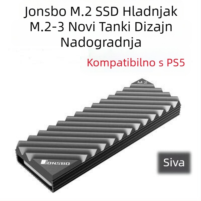 Qiao Sibo M.2-3 SSD radijator M2 toplinski vodljivi list SSD2280 oklopni nvme hladnjak PS5