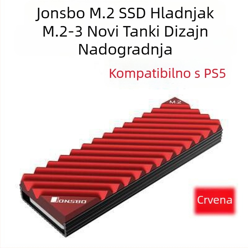Qiao Sibo M.2-3 SSD radijator M2 toplinski vodljivi list SSD2280 oklopni nvme hladnjak PS5